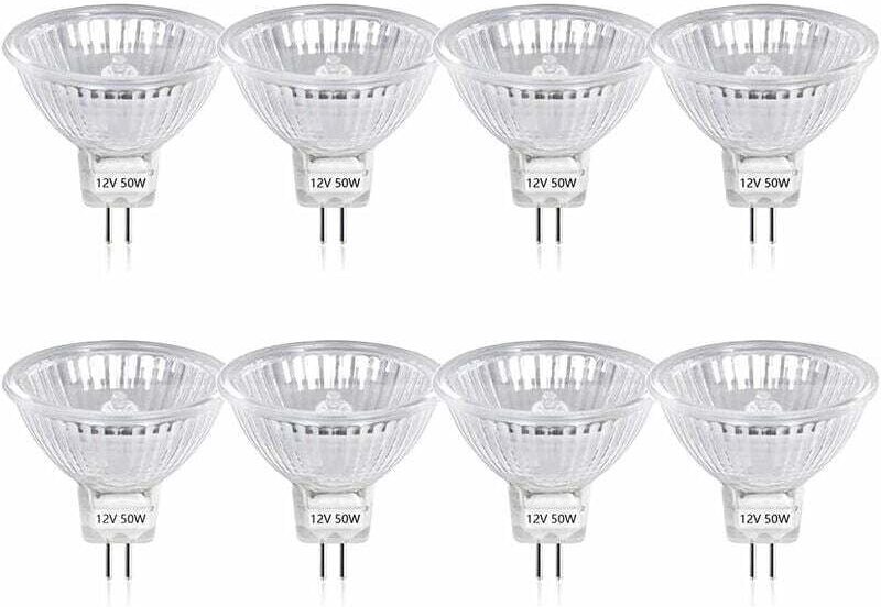 Thumbnail - 50 W GU5.3 MR16 Halogenlampe, dimmbar, DC 12 V, Niederspannung, 2-Stiftsockel, Strahler-Reflektorlampen, 800 Lumen, Warm...