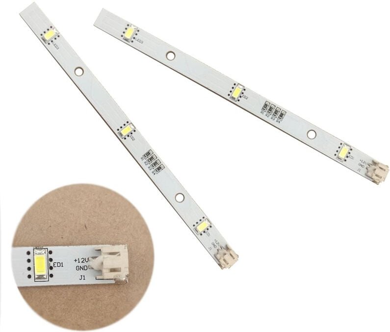 2x LED-Lichtleiste für Kühlschränke und Gefrierschränke Rongsheng Hisense Logik Mddz-162a 1629348