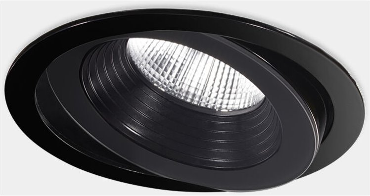 Leds-c4 - leds C4 Dako Einstellbare Ø100mm Outdoor led Einbau-Downlight Klein Schwarz IP65 IK06 3000K