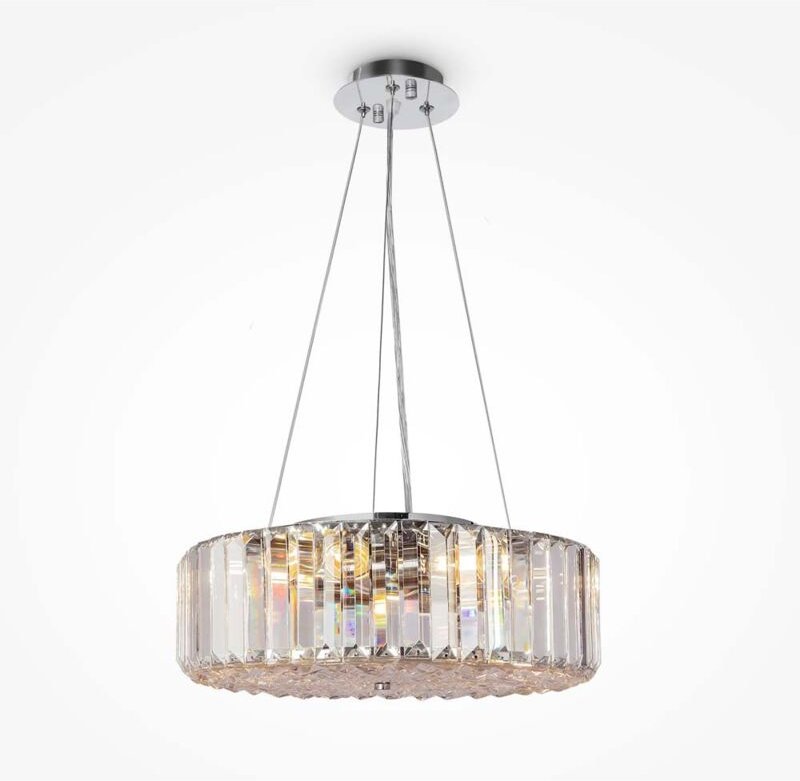 Thumbnail - Recinto Moderne Recinto 6-flammige Chrom-Deckenleuchte Kristall - Maytoni