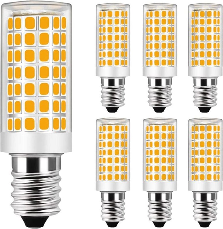 Jusch - 6er-Set E14 9W LED-Glühbirne, entspricht 75W Halogenbirne - Warmweiß 3000K - Nicht dimmbar - ac 220-240V
