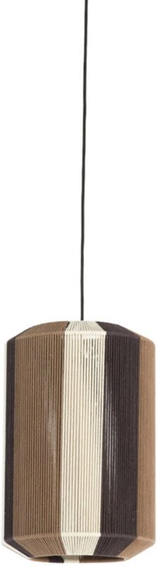 Hängeleuchte - Kozana - braun - textil - E27 - - Light&living