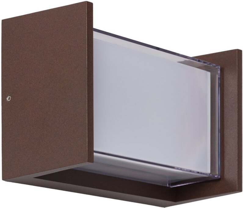 Efectoled - LED-Außenwandleuchte 12W Aluminium cct wählbarer Doppeldiffusor Isolde Rost