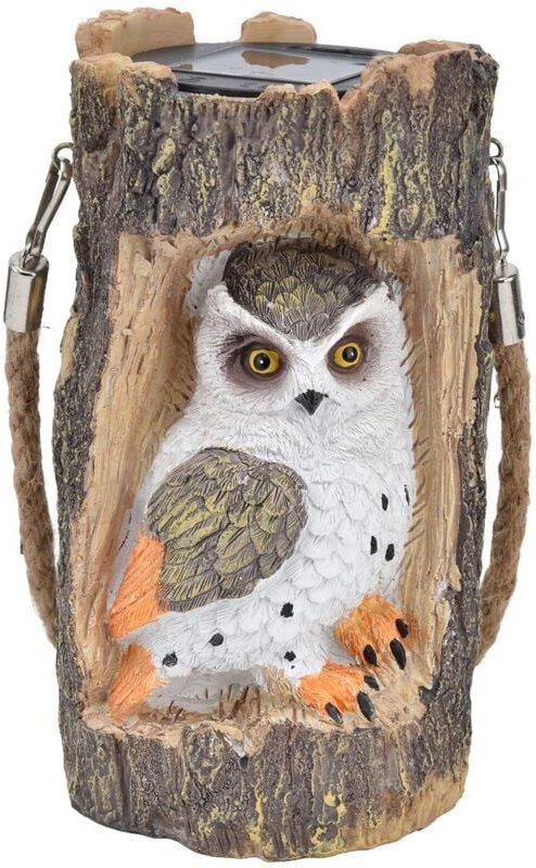 Dekorative Außenleuchten, Eulen-Erdspießleuchten, Hängeleuchten mit Solarantrieb, IP67 wasserdichte Landschaftsleuchten ...