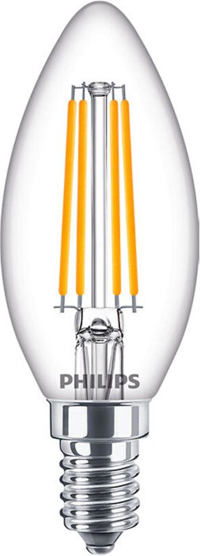 Led-kerzenbirne e14 6,5w 806lm klares glas philips philedcan60g2
