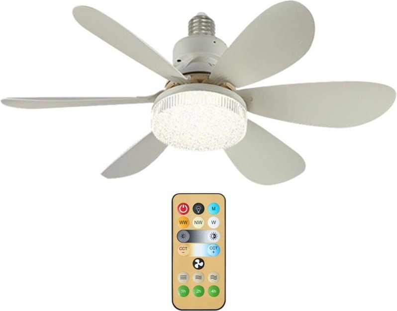 Thumbnail - LED-Lüfter Licht Fernbedienung Mehrfarbige himmelbare Heimkinder Zimmer Schlafzimmer Lichter - Eosnow