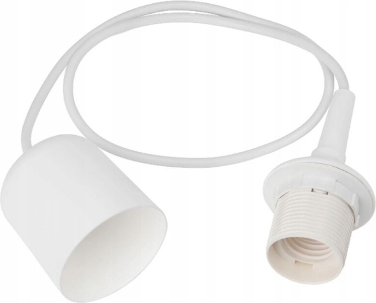 E27-Lampenfassung, WEISSE Deckenlampenfassung mit Kabel