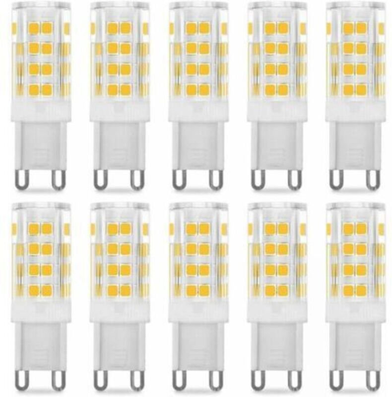 G9 LED-Lampe 5 W, entspricht 40 W, warmweißes Licht 3.000 K, 220-240 V, 360° Abstrahlwinkel, 10er-Pack