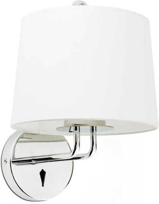 Faro montreal - Wandleuchte mit Schatten Chrom, E27