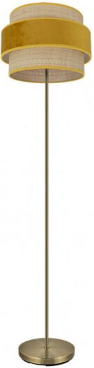 FABRILAMP Boden De Salon Reyes 1xe27 Leder/natural-yema 160x40x40 cm