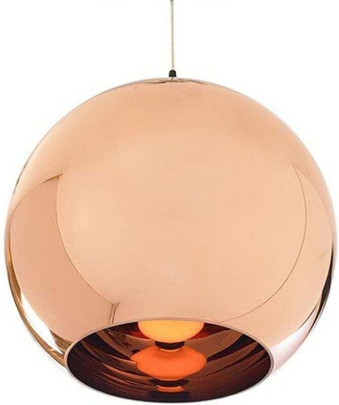 Moderne, schlichte LED-Pendelleuchte, kreative Glasstablampe, verstellbarer Spiegel, nordischer Kugelschirm, Deckenleuch...