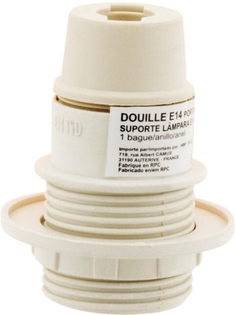 E14 Thermoplastischer 1 Ring Weiß