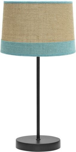 Tischleuchte Tietar Serie de Saco mit türkisfarbenen Details FABRILAMP