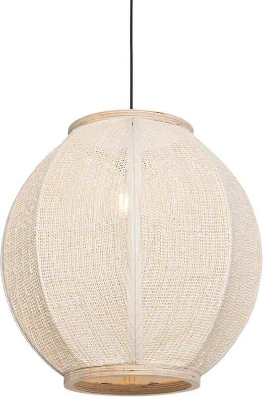 Orientalische Hängelampe Naturstoff 46 cm - Rob