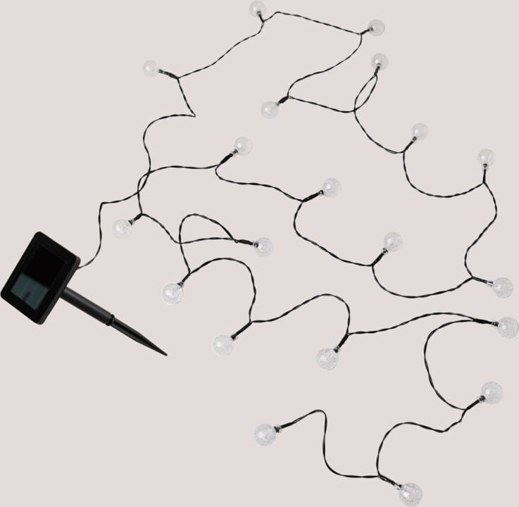 Sklum - LED-Girlande mit Solarladegerät Korjo Style Warmes Weiß