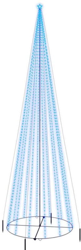 Weihnachtsbaum Kegelform Blau 1134 LEDs 230x800 cm vidaXL
