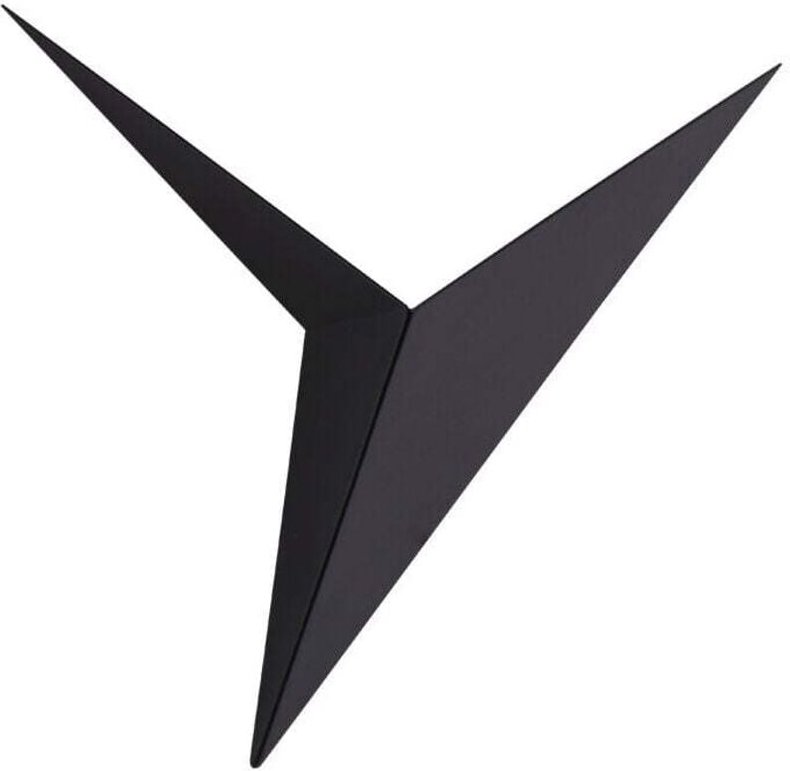 UlisemDreieckige LED-Wandlampe aus Eisen, schwarze Wandleuchte, industrielle Wandleuchte, Innenwandbeleuchtung, Art-Deco...