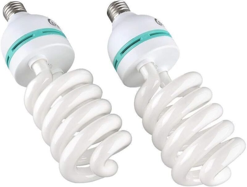 Set mit 2 x 135W E27 Tageslicht-Fotografielampen für Fotostudio-Videoaufnahmen, 220V 5500K (2 Stück)