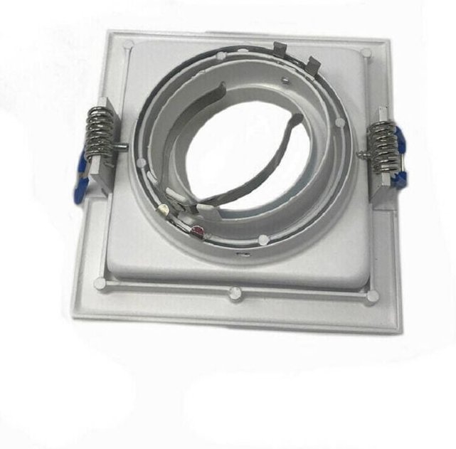 Trade Shop Traesio - Trade Shop - quadratischer einbau-spotlight-halter stahl P23 verstellbarer spotlight-halter spotlig...