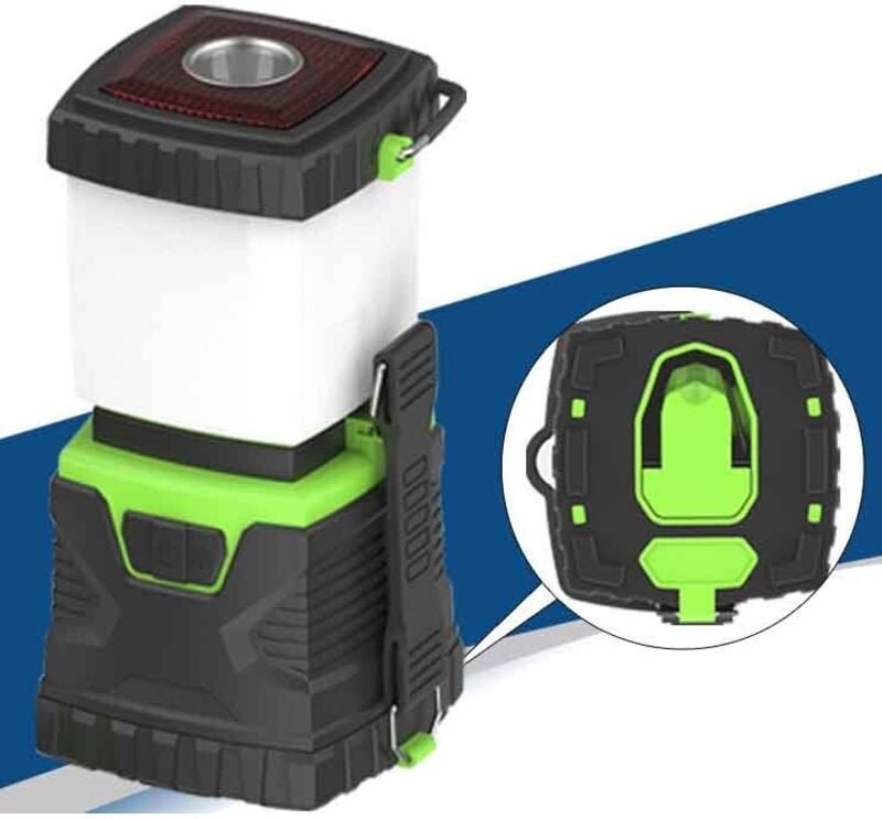 Die LED Camping Laterne, Leistungsstarke Campinglampe 1000lm, Helligkeit einstellbar, Wasserdichte Campingbeleuchtung, f...