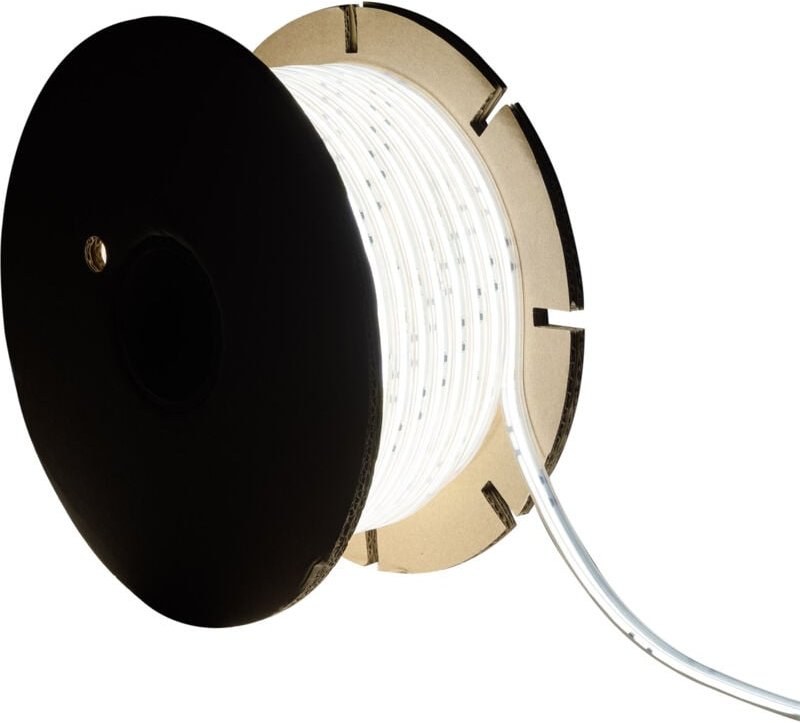 LED-Streifenrolle Dimmbar 220V COB Selbstgleichrichtend 320 LED/m 50m 8W/m 720 lm/m Breite 12mm Schnitt 50cm IP65 CRI90 ...