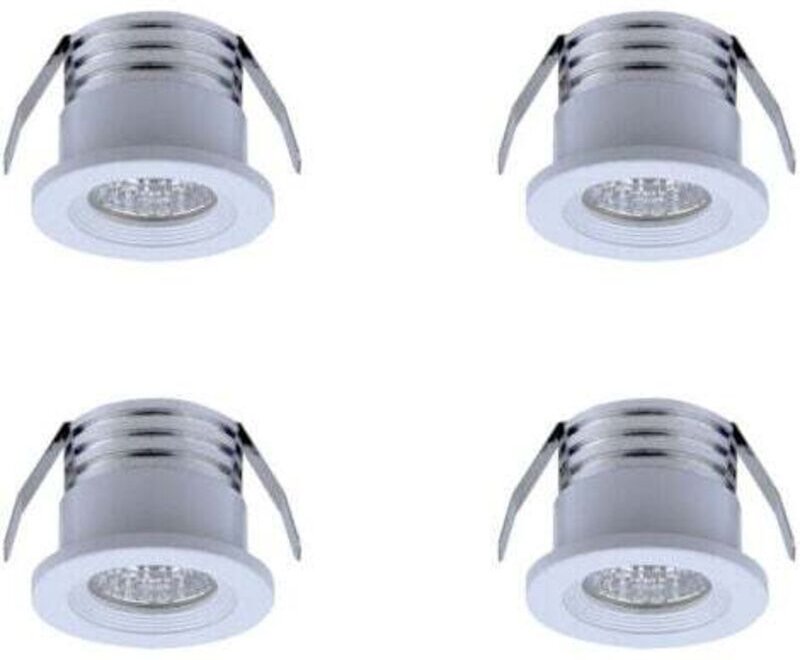 4er-Set Mini-LED-Einbaustrahler, 3 w, neutralweißes Licht - Lablanc