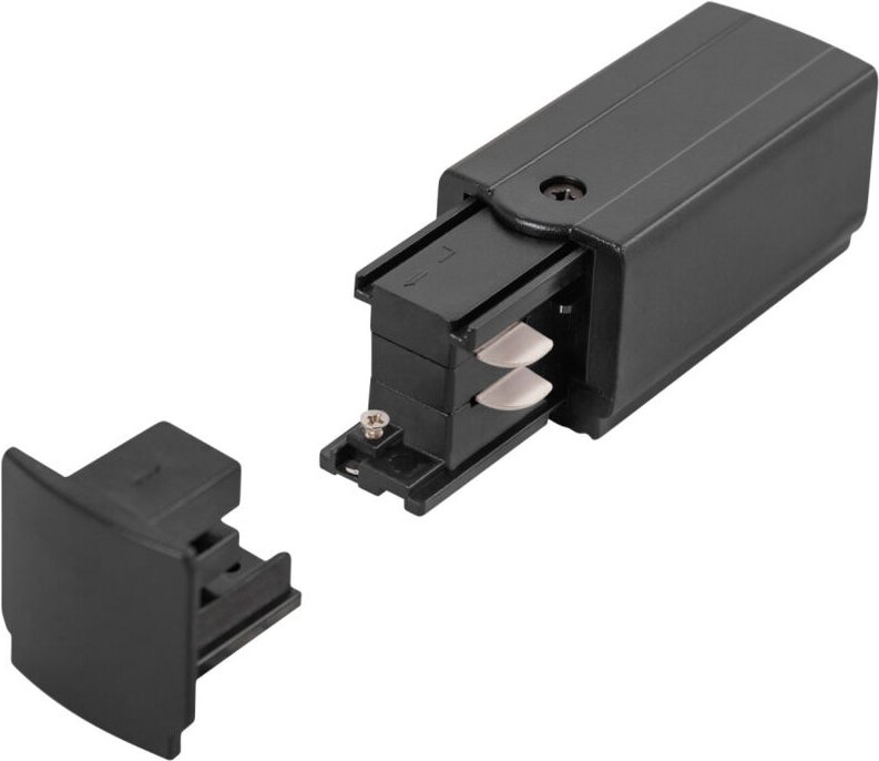 Thumbnail - Schwarzer dreiphasiger Schienen-Erstverbinder