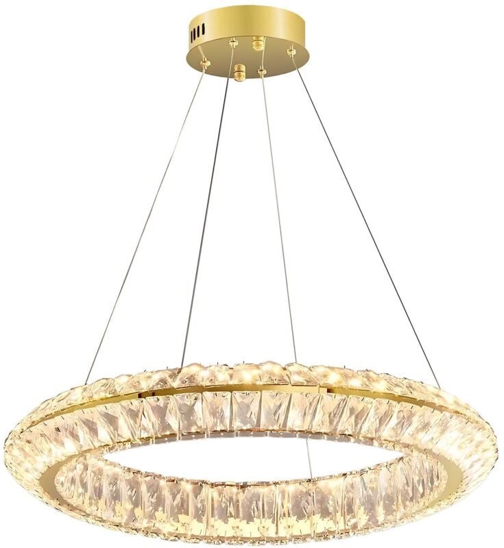 Led-Hängedeckenleuchte Toolight App1768-Cp Gold 60cm