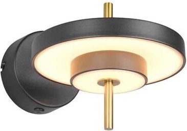 Wandlampe Wohnzimmerleuchte Flurleuchte LED dimmbar CCT schwenkbar schwarz gold