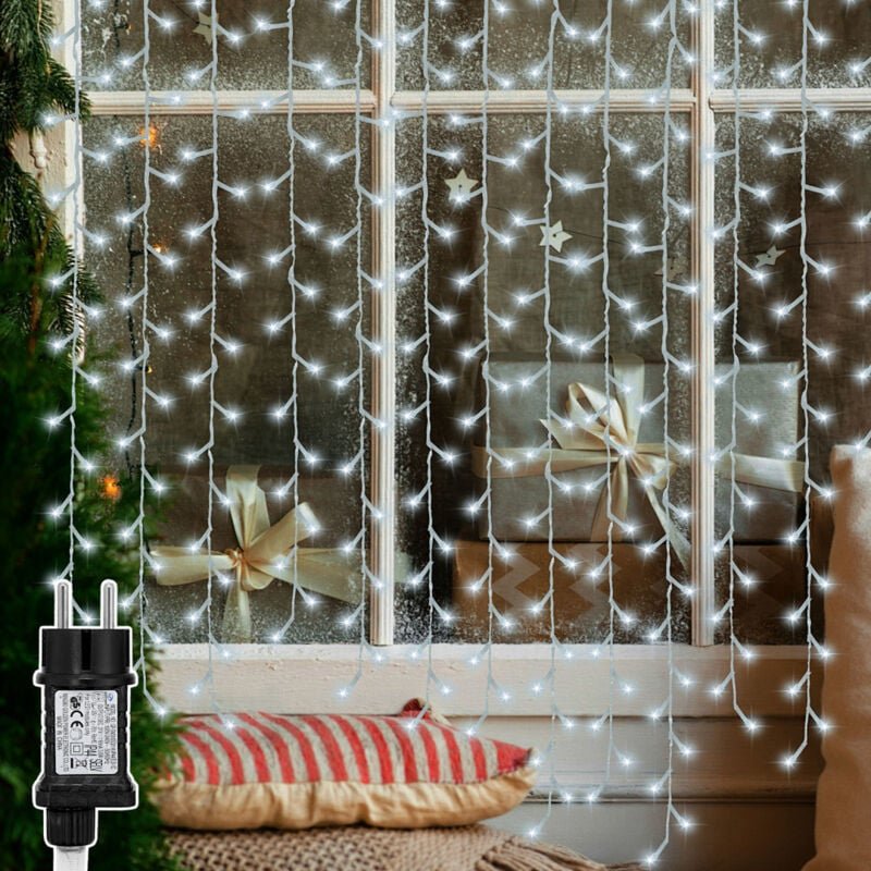 Wolketon 200m 1000 LED Lichterkette Eisregen LED-Lichtervorhang Weihnachtsbaumbeleuchtung Weihnachtsbeleuchtung Innen Au...