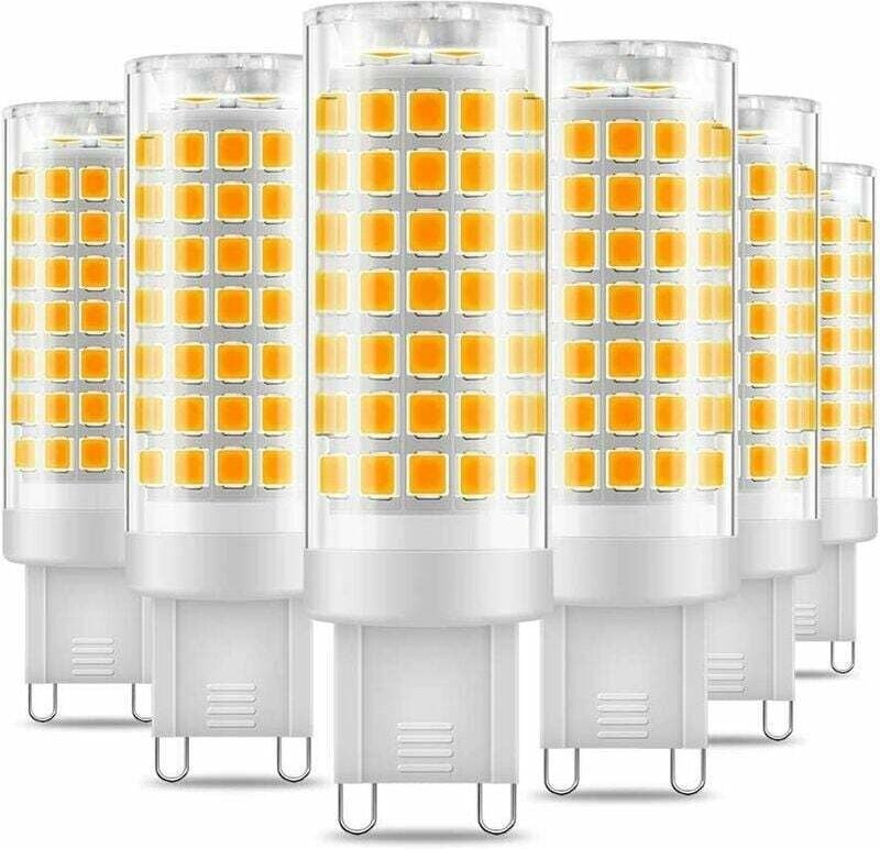 KZQ - G9-LED-Glühbirne – 7 w, warmweiß 3000 k, 650 lm, energiesparend, entspricht 60 w Halogenlicht, 360-Grad-Winkel, AC...