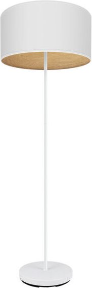 Fabrilamp - Tania 1xe27 Wohnzimmerboden Weiß/Weiß/Klar Holz 162x40x40 Cm