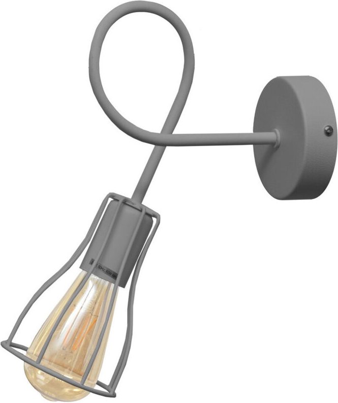 Oxford Wandleuchte Grau 10cm - Helam