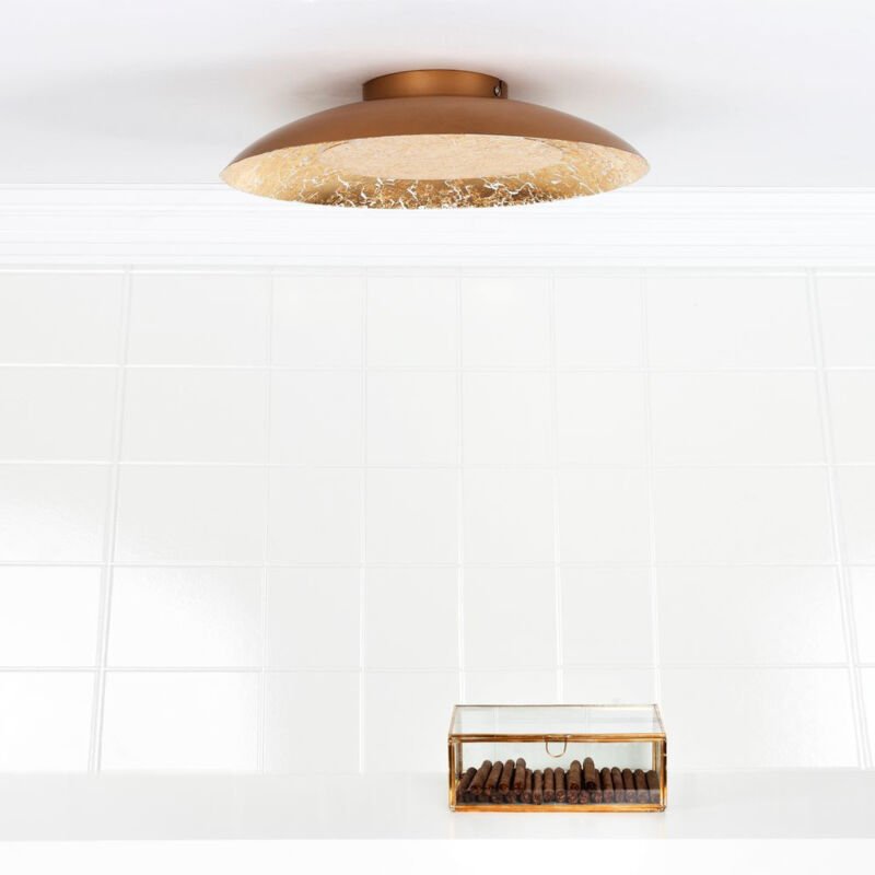 Foskal - Deckenleuchte - ø 34,5 cm - led - 1x12W 2700K - Messing - Lucide