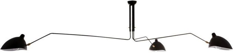 Italux - Davis Industrielle, halbbündige Retro-Deckenleuchte mit 6 Leuchten, E27