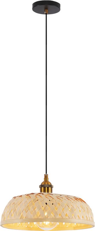 Privatefloor - Bambus-Deckenlampe - Pendelleuchte im Boho-Bali-Design - Atria Natural wood