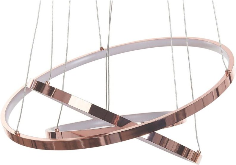 Hängelampe led Roségold Metall dia. 30 - 50 cm Pendelleuchte für Esszimmer für Schlafzimmer für Wohnzimmer