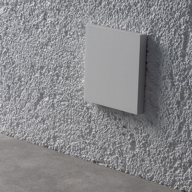 LED Treppenleuchte IP44 eckig weiß - Lichtfarbe: Warmweiß 1,5W - Lichtaustritt: Kato