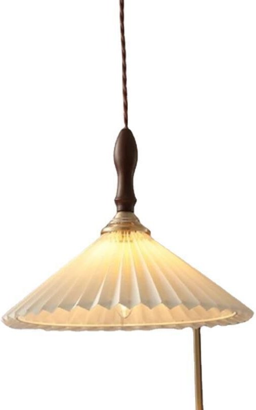 Tonchean - Deckenpendelleuchte im Vintage-Industriestil aus Messing und Kupfer im Loft-Stil mit E27-Sockel und klarer Gl...