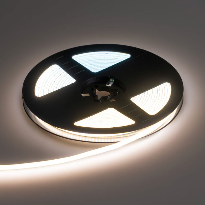 Monochrome LED COB-Streifen - 24V DC - 10W/m - 5mm - 400 LED/m -