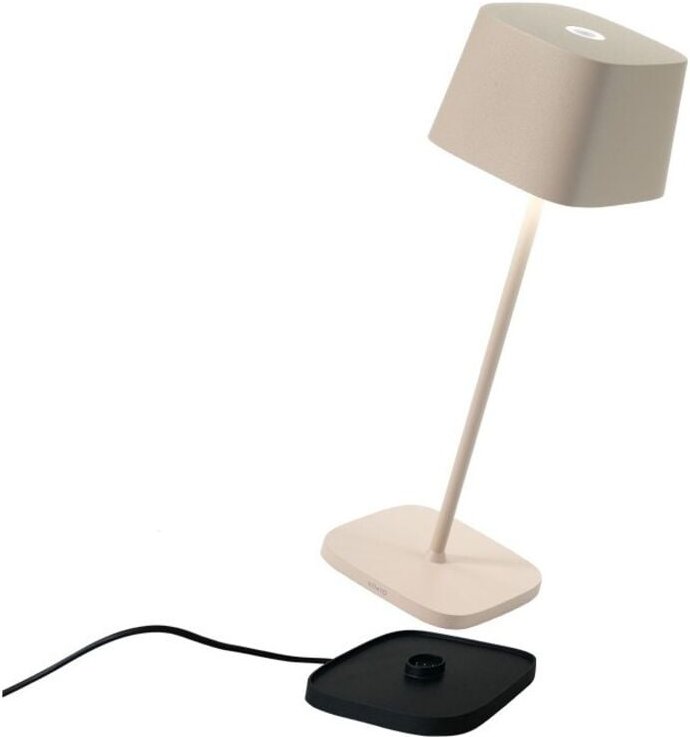 Zafferano - Ofelia Pro Sand LED-Tischleuchte, wiederaufladbar und dimmbar