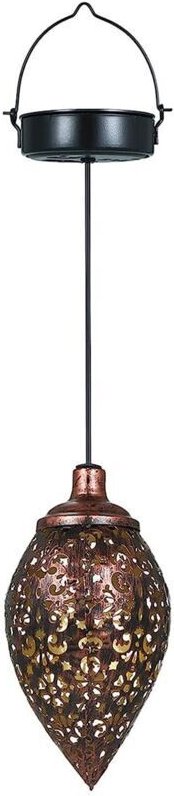 Solarlampe, Metall, Vintage-Kupfer