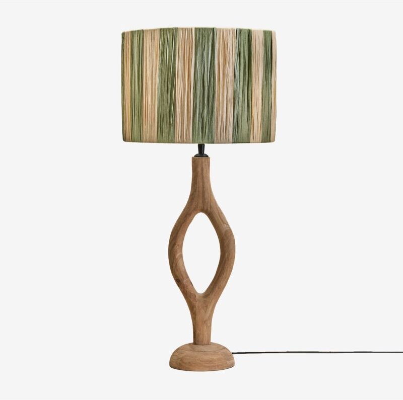 Thumbnail - Mangoholz-Tischlampe Gracia Mango-Holz - Sklum