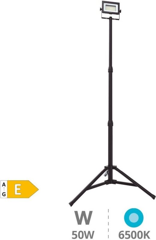 LED Strahler mit Stativ 1x50W 6500K IP65