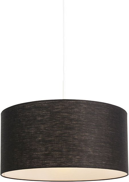 Moderne Hängelampe weiß mit schwarzem Schirm 50 cm - Combi 1