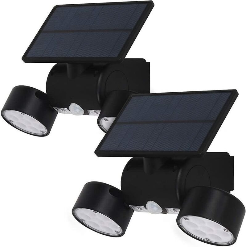 30 led Solarleuchten für den Außenbereich, wasserdicht, IP65, Solarstrahler mit Bewegungsmelder, kabellose Solar-Wandleu...