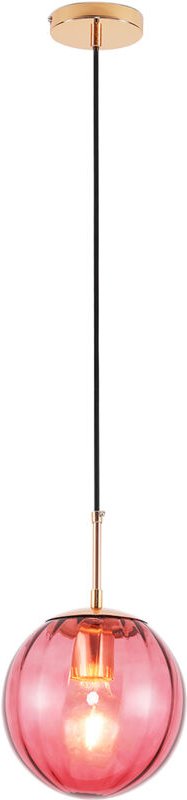 Retro-Deckenlampe - Bunte Kugel-Pendelleuchte - Rumi Pink