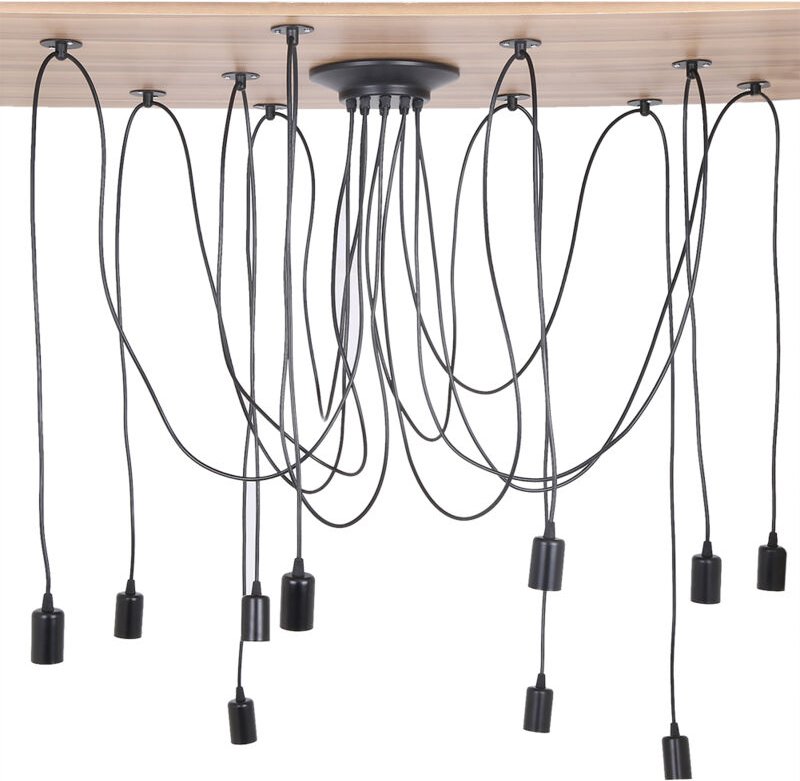 Eosnow 10-Kopf-Pendelleuchtenhalter im industriellen Vintage-Stil, Deckenlampen-Aufhänger