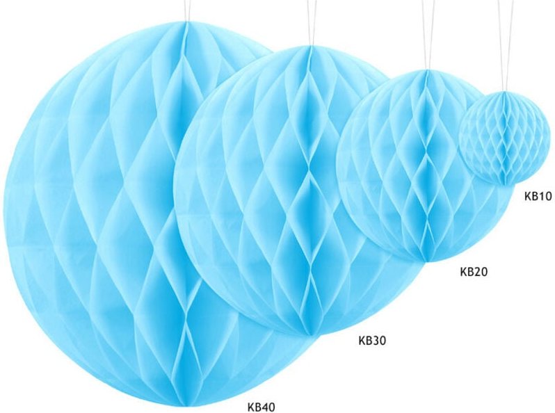 Löschpapierball, blau, 40cm