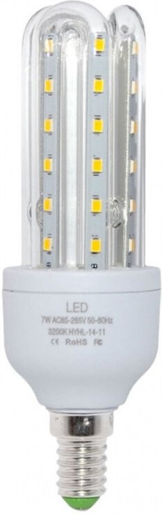 Trade Shop Traesio - Trade Shop - led-lampe E14 7W 3U JN09 rohrlampe linearrohr kaltlicht 6500K 665LM 87170 -